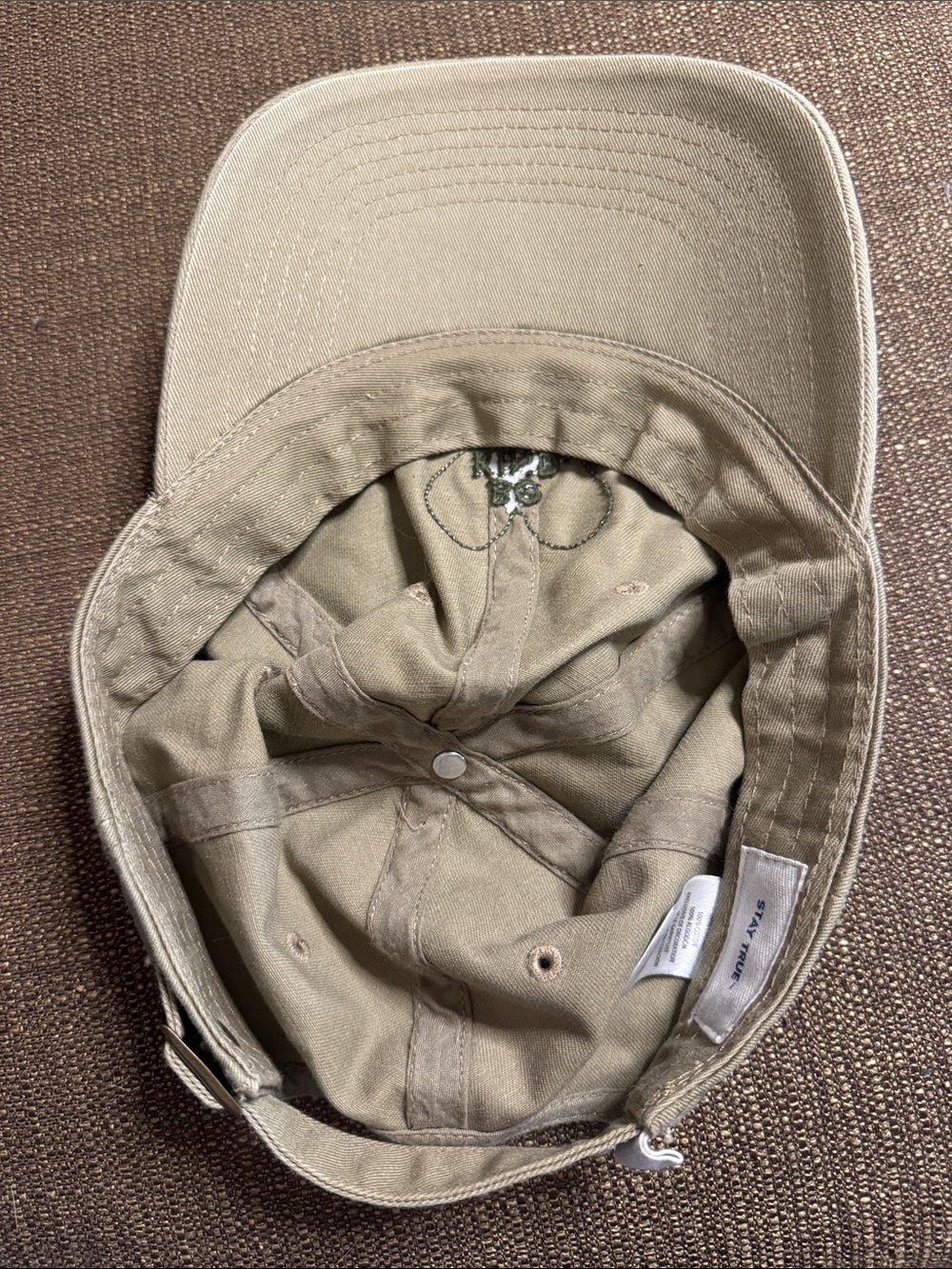Life is Good Be Kind Heart Chill Cap Khaki Green Adjustable Hat OS - Picture 10 of 10